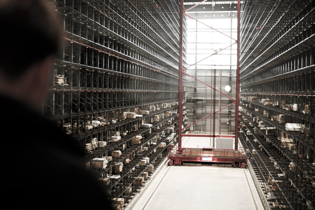 Photo of the Fehr Honeycomb warehouse for long goods near Solarlux in Melle