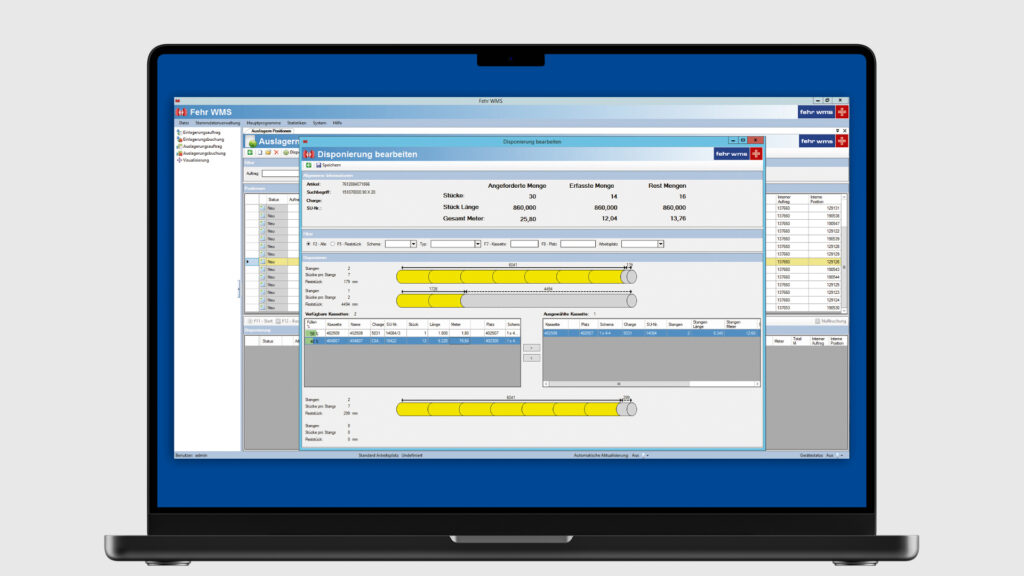 Fehr WMS Screens &ndash; Fehr Lagerlogistik