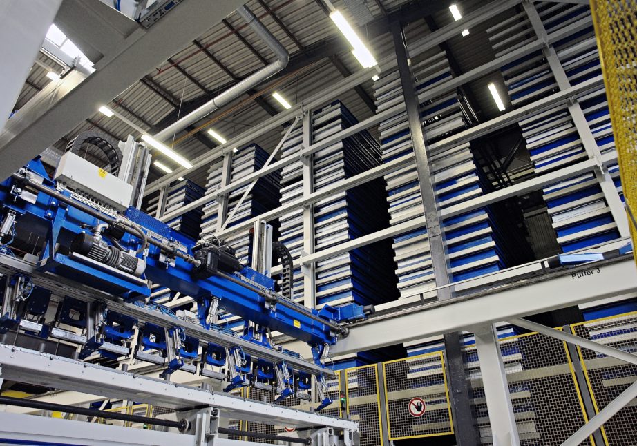 3D-Rendering des MATT TOP - Automatisiertes Überfahrlager - Fehr Lagerlogistik